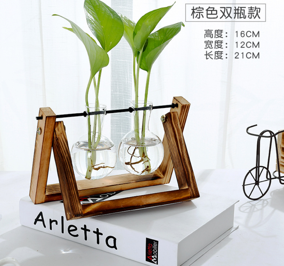 Wood and Glass Floating Shelf – Modern Home Decor Display
