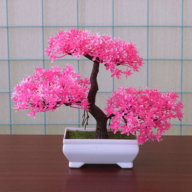 Decorative Artificial Bonsai Plant – Faux Tree for Desk & Shelf
