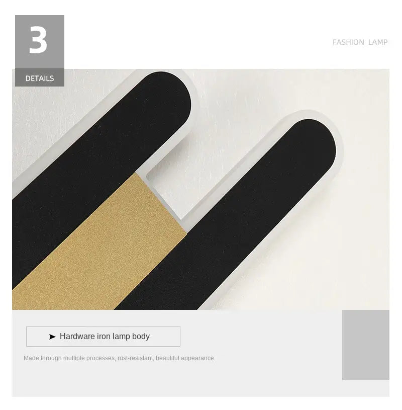 Lampada da parete lineare moderna a LED – Applique a striscia minimalista per camera da letto e corridoio