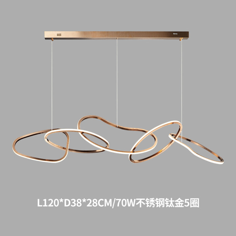 Minimalist Stainless Steel Pendant Light – Modern Hanging Lamp for Dining Room & Kitchen