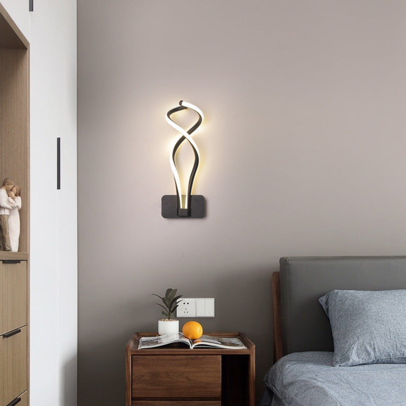 Nordic Minimalist LED Wall Light – Modern Bedroom Lamp