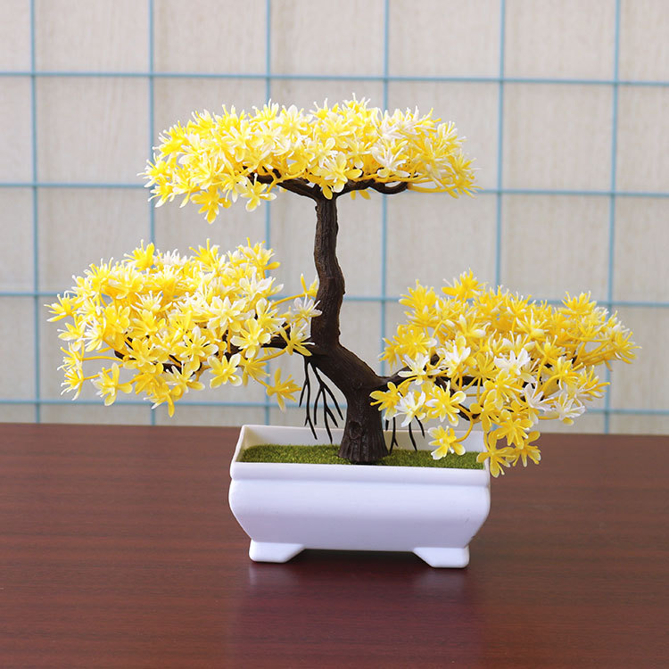 Decorative Artificial Bonsai Plant – Faux Tree for Desk & Shelf