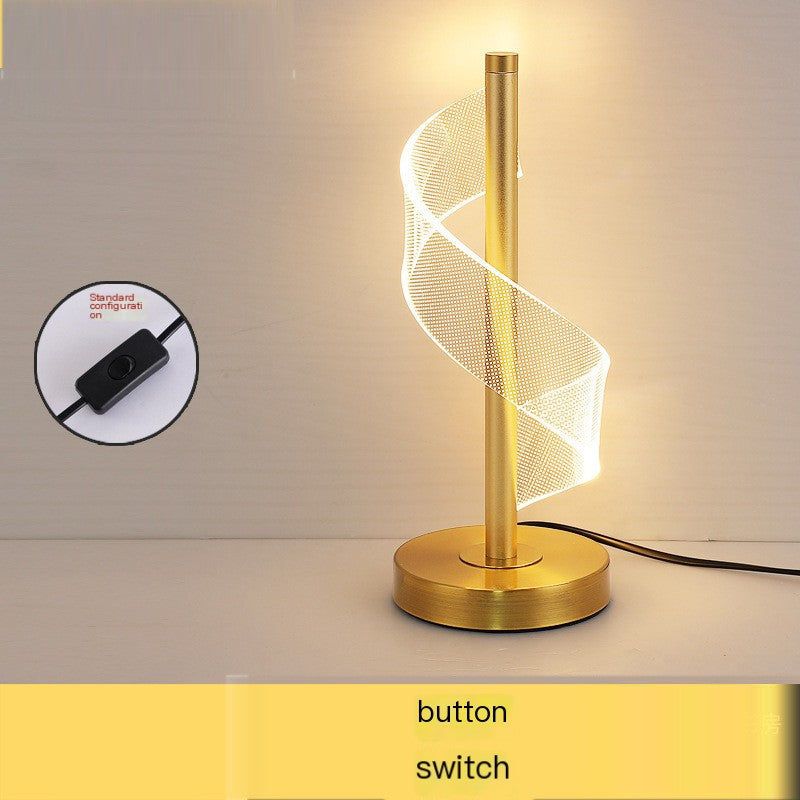 Lampada da Tavolo a LED in Acrilico, Moderna e Minimalista – Luce Elegante per Casa e Ufficio