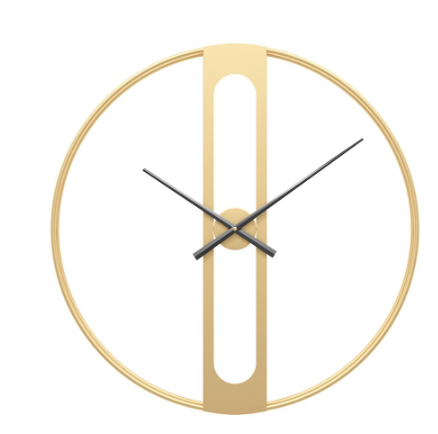 Orologio da parete rotondo moderno minimalista in metallo per soggiorno