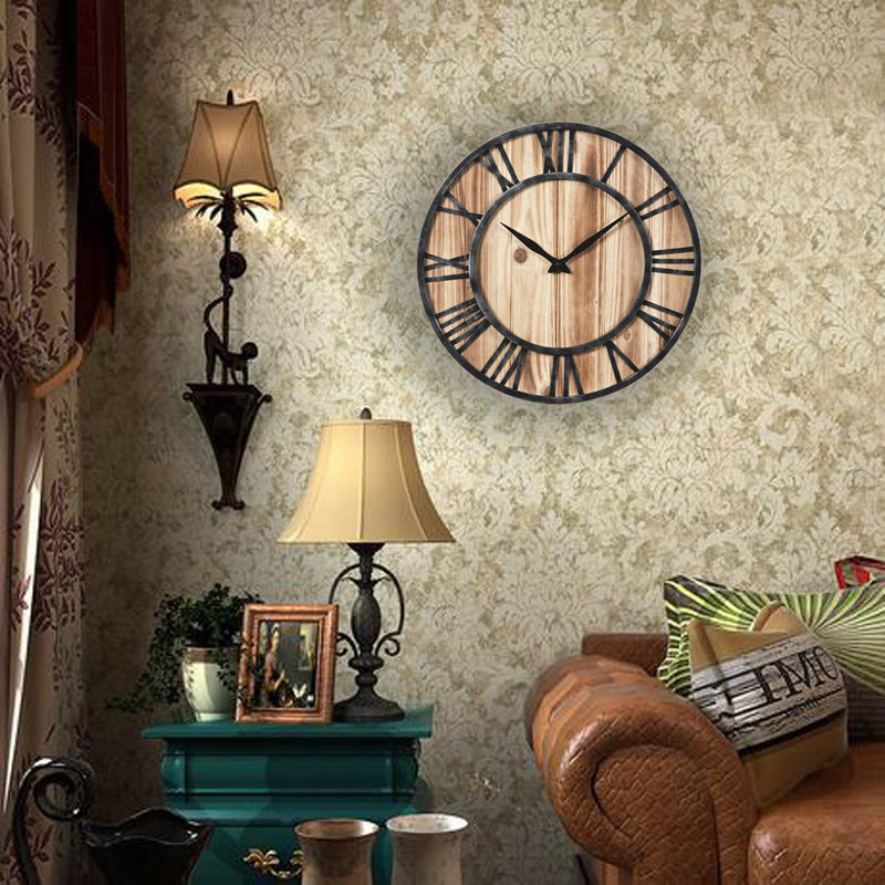 Decorative Wall Clock with Wall Stickers – Modern Home Decor