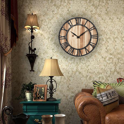 Horloge murale décorative avec autocollants muraux – Décoration intérieure moderne