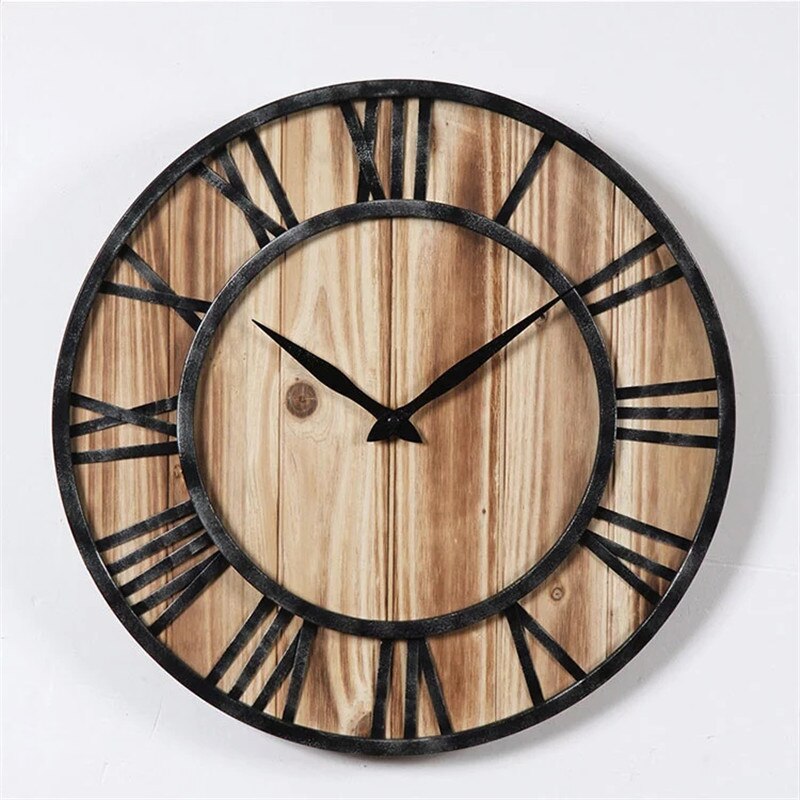 Decorative Wall Clock with Wall Stickers – Modern Home Decor