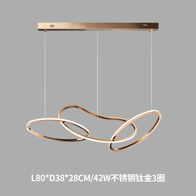 Minimalist Stainless Steel Pendant Light – Modern Hanging Lamp for Dining Room & Kitchen