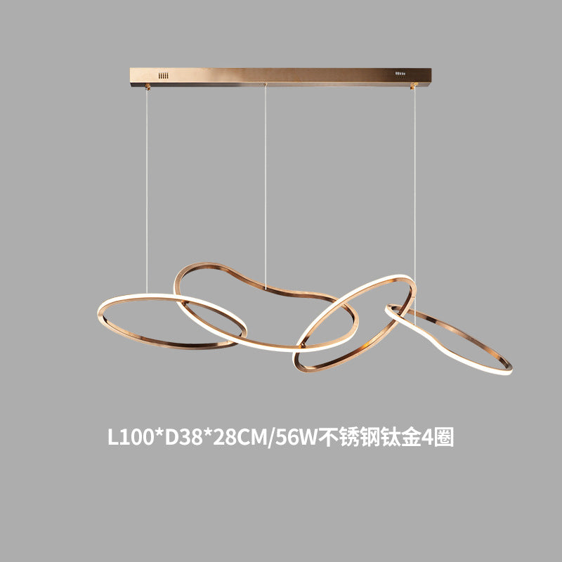 Minimalist Stainless Steel Pendant Light – Modern Hanging Lamp for Dining Room & Kitchen