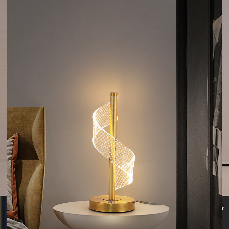 Lampada da Tavolo a LED in Acrilico, Moderna e Minimalista – Luce Elegante per Casa e Ufficio