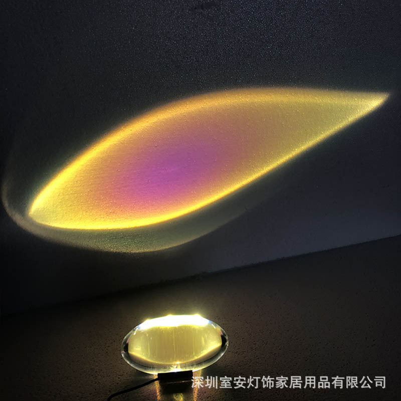 Beautiful Angel Eye Crystal Projection Lamp Decor