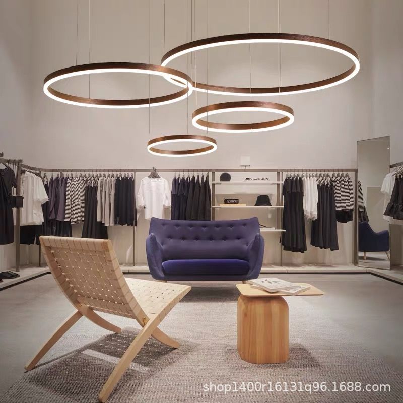 Lampadario Rotondo Moderno Minimalista – Plafoniera LED Creativa per Soggiorno e Sala da Pranzo