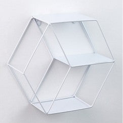 Hexagonal Wall Shelf – Decorative Storage Rack