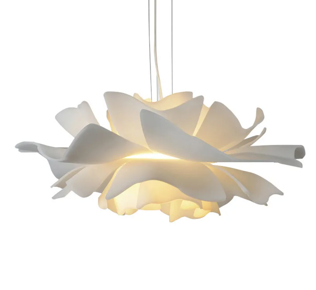 Lampada a sospensione floreale nordica moderna – Lampadario LED floreale per sala da pranzo e ristorante