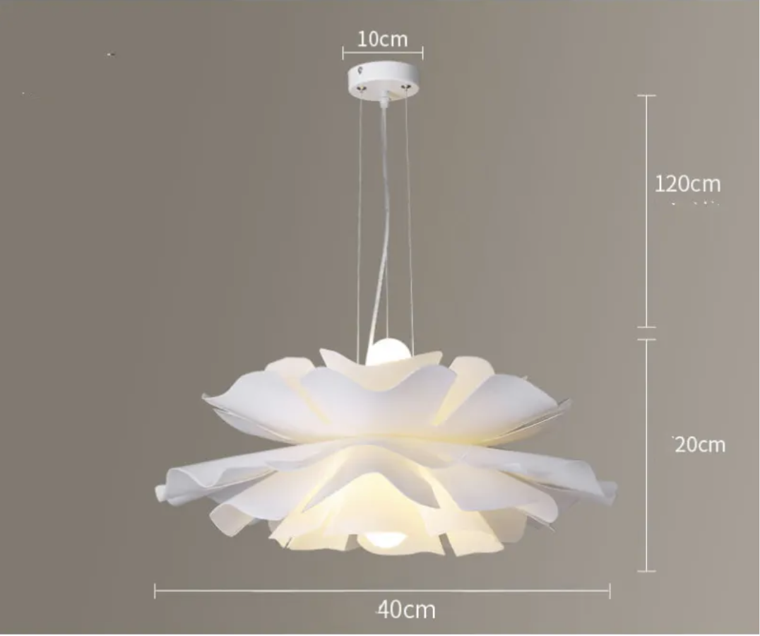 Modern Nordic Flower Pendant Lamp – Floral LED Hanging Light for Dining Room & Restaurant