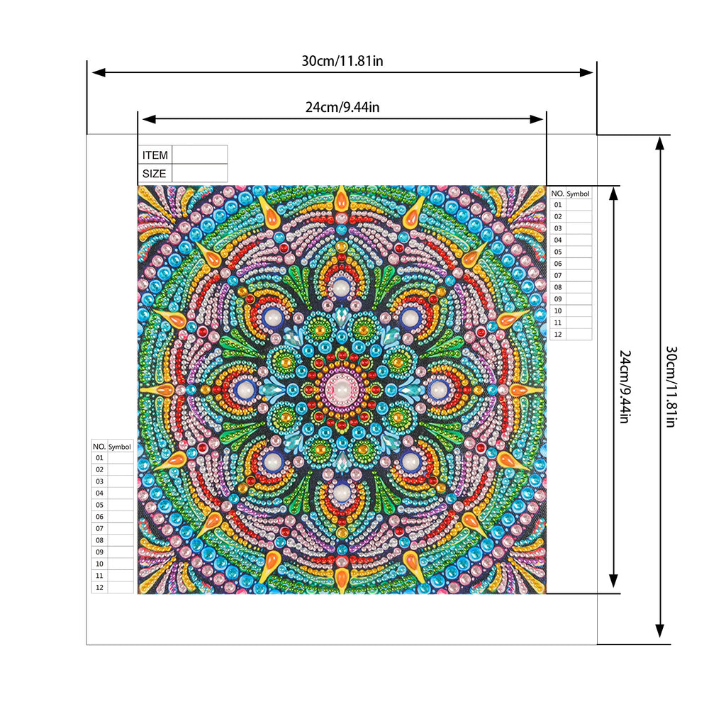 5D Mandala Diamond Painting Kit – DIY Wall Art for Home Decor