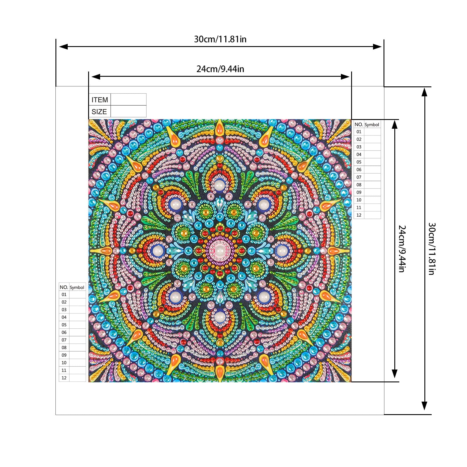 5D Mandala Diamond Painting Kit – DIY Wall Art for Home Decor