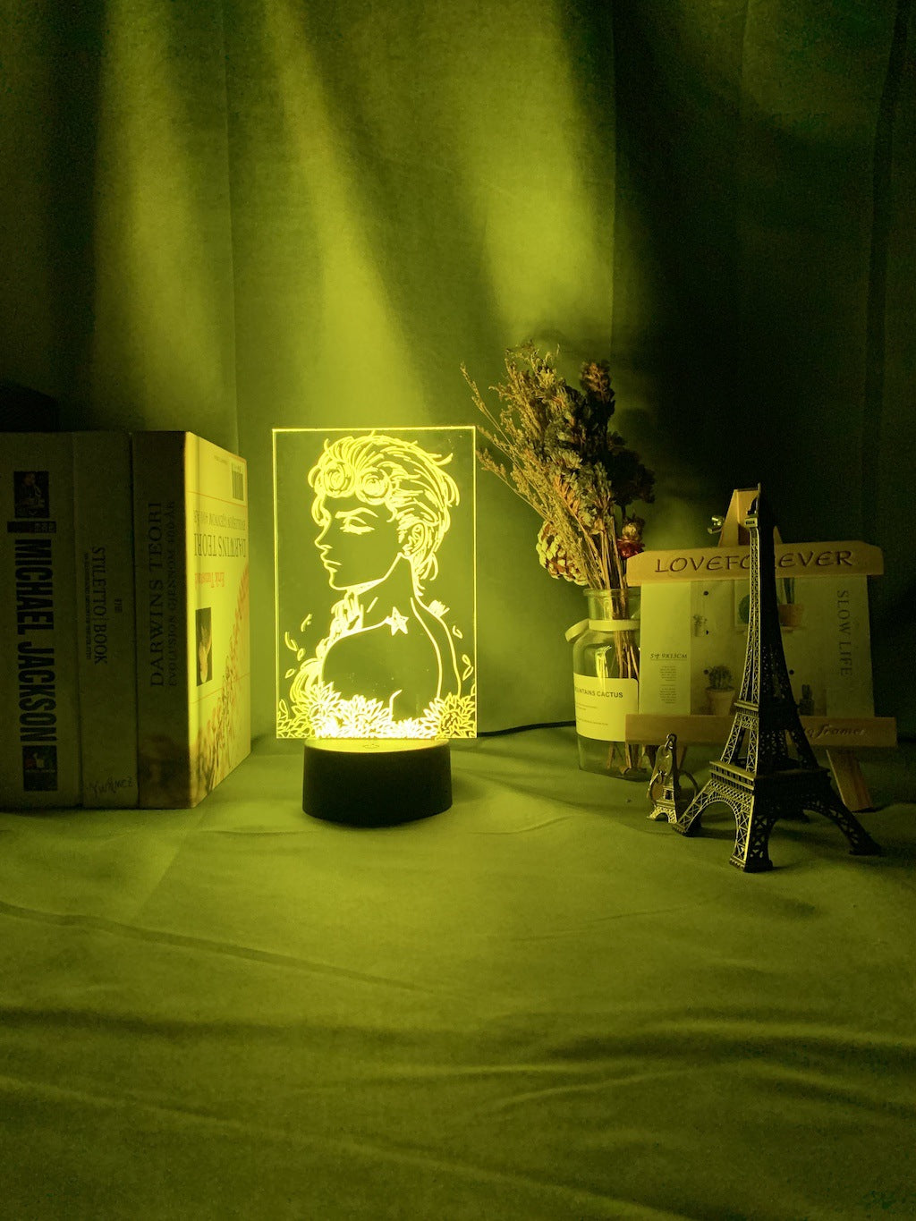 Veilleuse LED 3D en acrylique avec télécommande