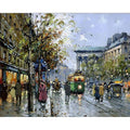 Urban Rainfall Canvas Art