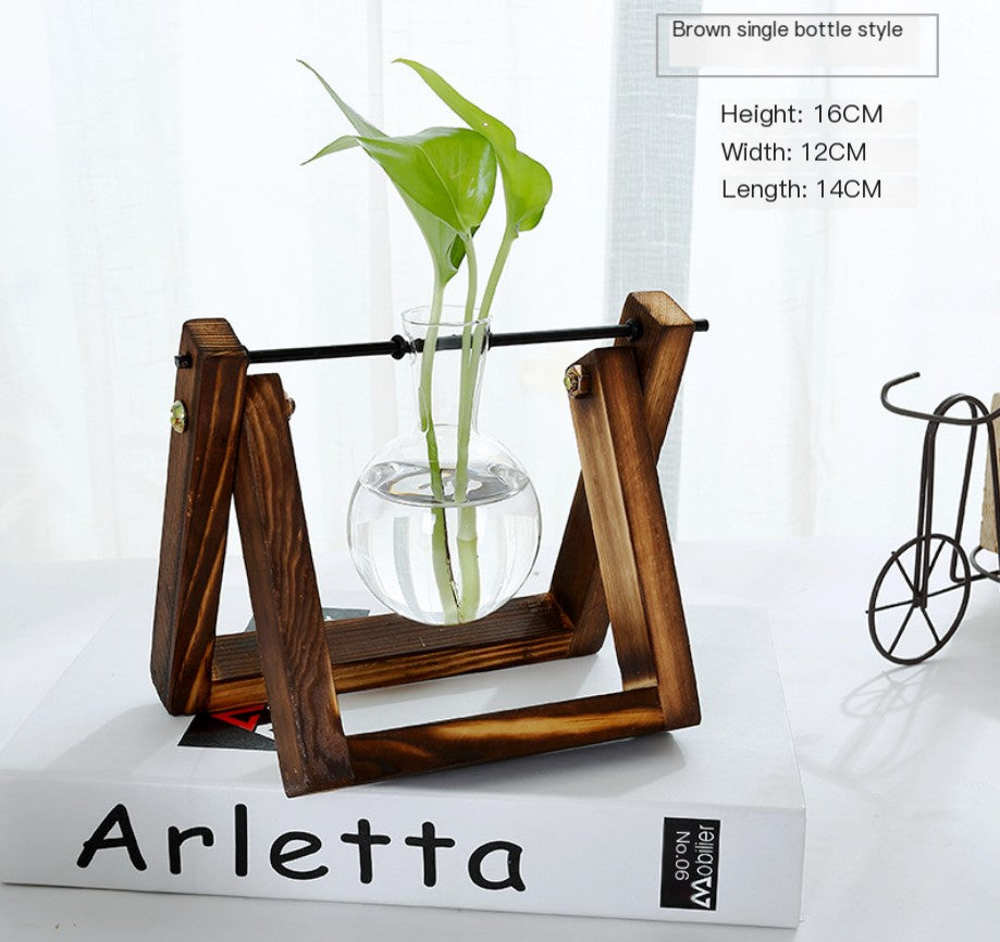 Wood and Glass Floating Shelf – Modern Home Decor Display