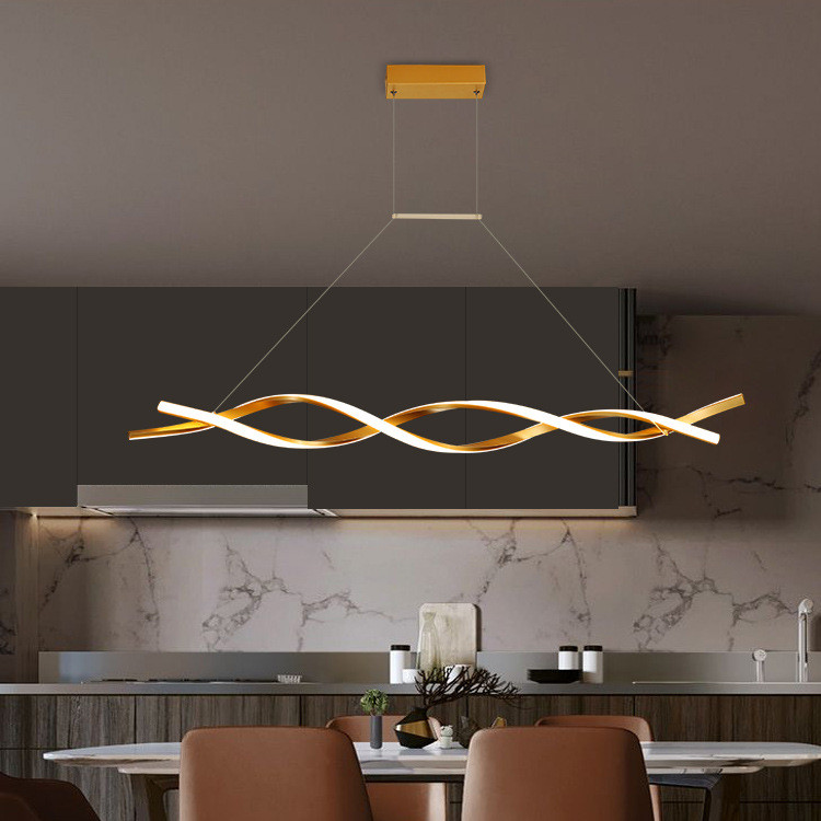 Lampadario di lusso minimalista per bar – Moderna lampada a sospensione a LED per bar, cucina e sala da pranzo