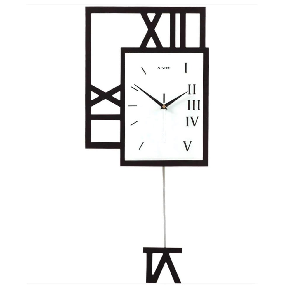 Creative Silent Quartz Wall Clock - Nordic Style Square
