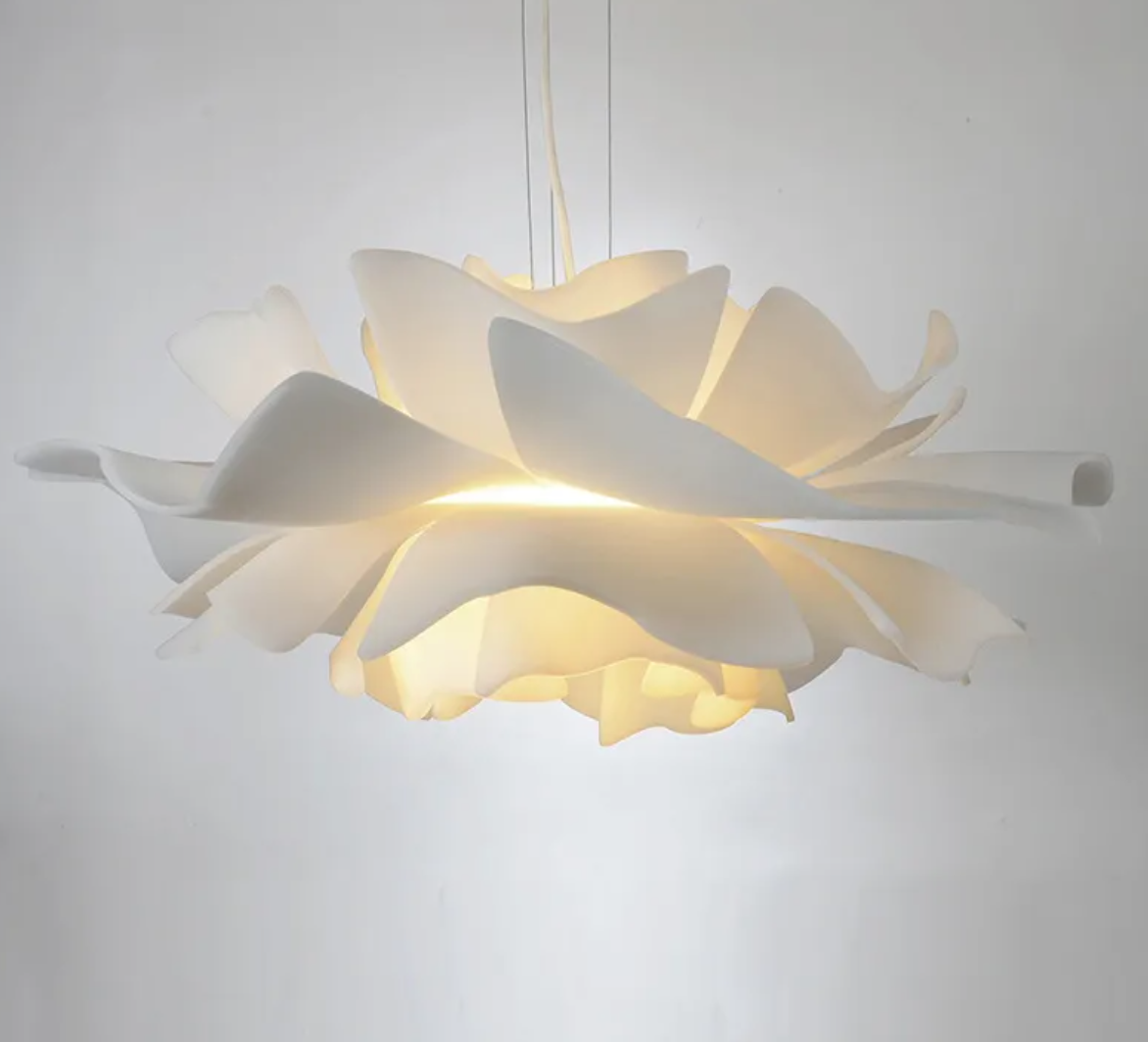 Modern Nordic Flower Pendant Lamp – Floral LED Hanging Light for Dining Room & Restaurant