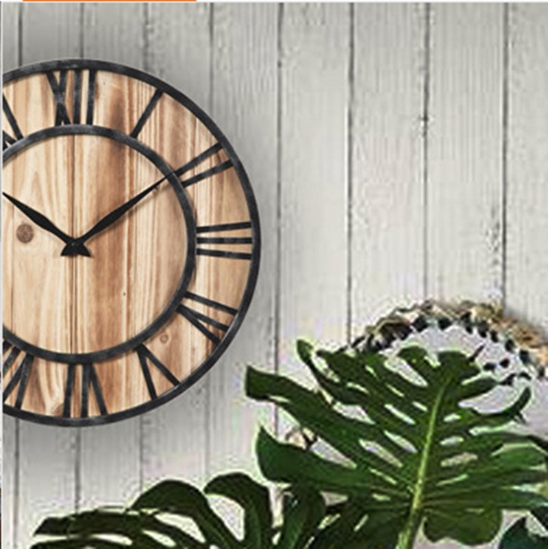 Decorative Wall Clock with Wall Stickers – Modern Home Decor