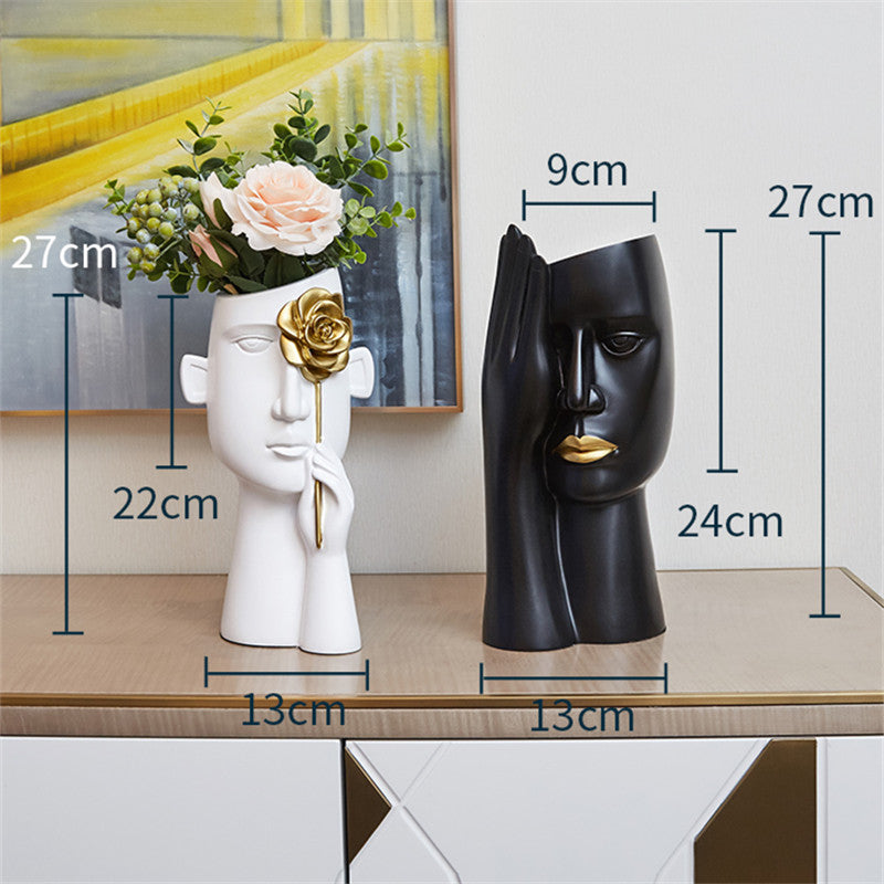 Creative Modern Vase – Sculptural Living Room Decor