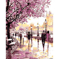 Pink Leaf Oil Painting Wall Decor