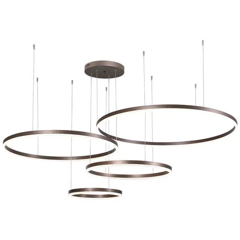 Lampadario Rotondo Moderno Minimalista – Plafoniera LED Creativa per Soggiorno e Sala da Pranzo