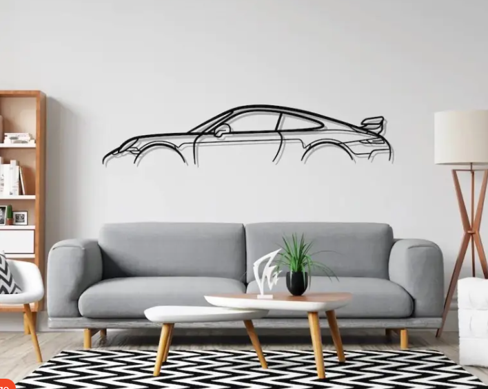 Sportwagen Wanddekoration  