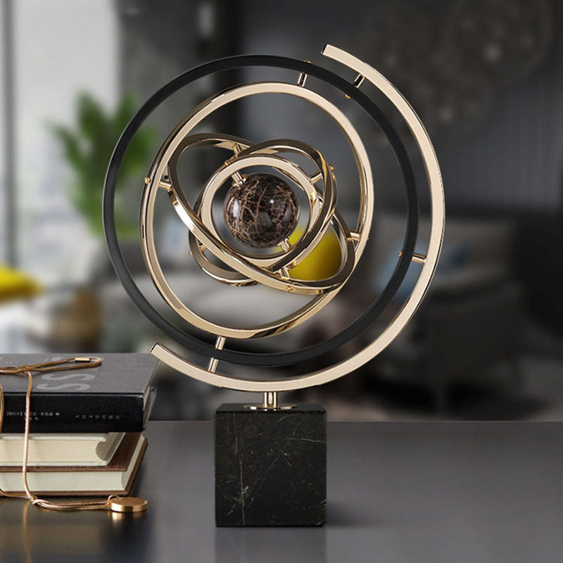 Creative European Style Marble Globe Decor for Home