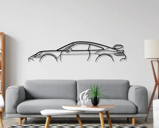 Sportwagen Wanddekoration  