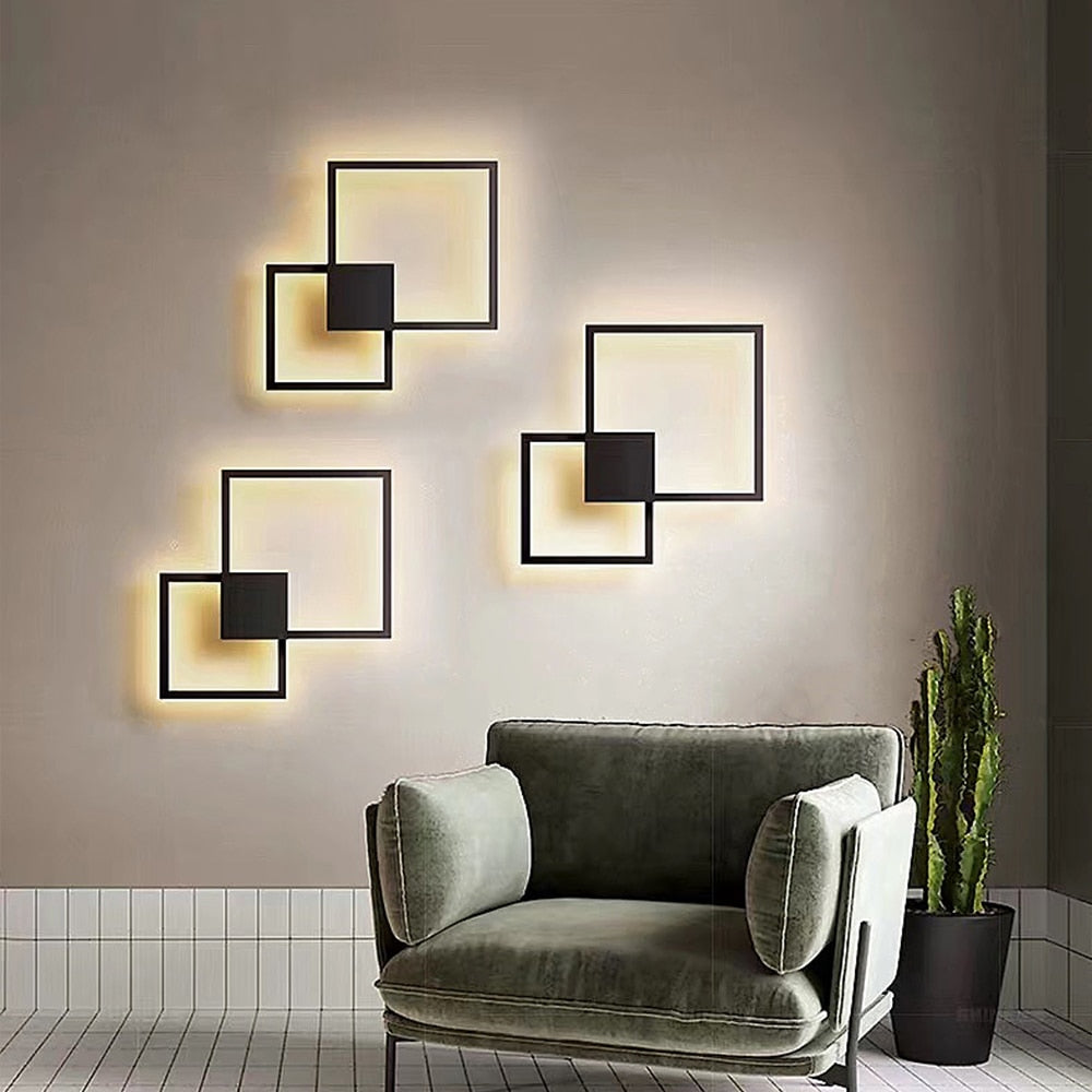 Lampada da parete LED moderna in acrilico – Applique decorativa per interni per camera da letto e soggiorno