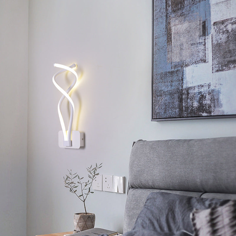 Nordic Minimalist LED Wall Light – Modern Bedroom Lamp