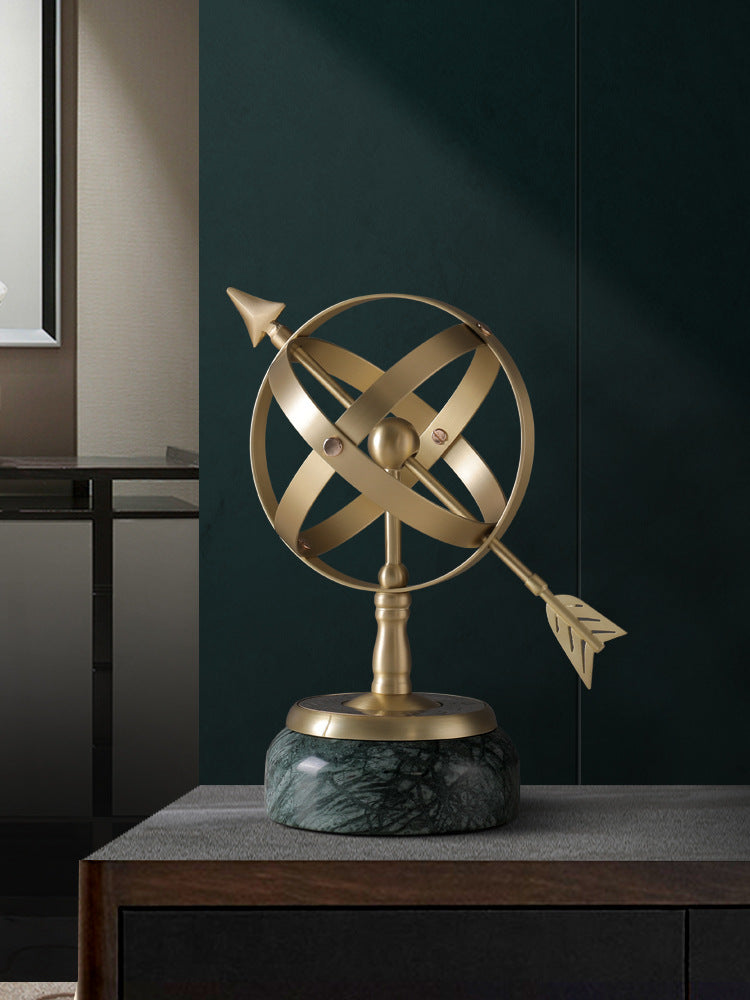 Creative European Style Marble Globe Decor for Home