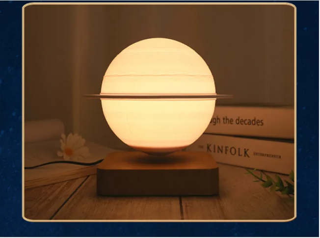 Lampada Saturno a levitazione magnetica – Luce notturna galleggiante a LED per scrivania e decorazioni per la casa