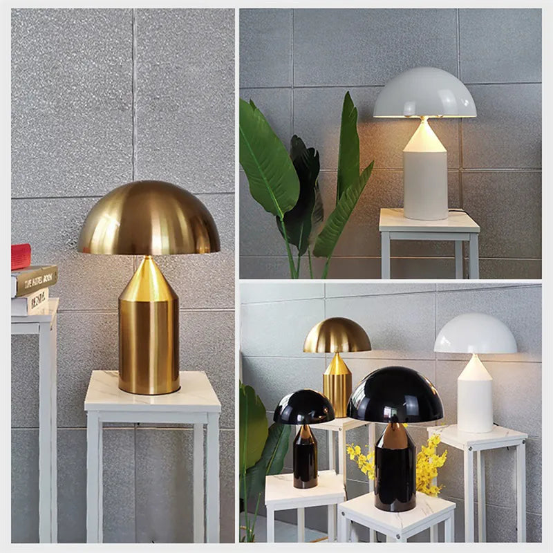 Lampada da tavolo a fungo post-moderna – Lampada da tavolo LED unica per l'arredamento di camera da letto e ufficio