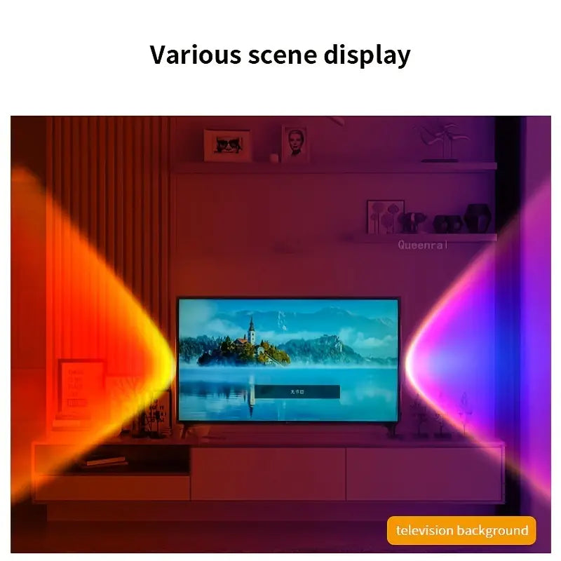 Lampada Solare a LED a 7 Colori a Efficienza Energetica