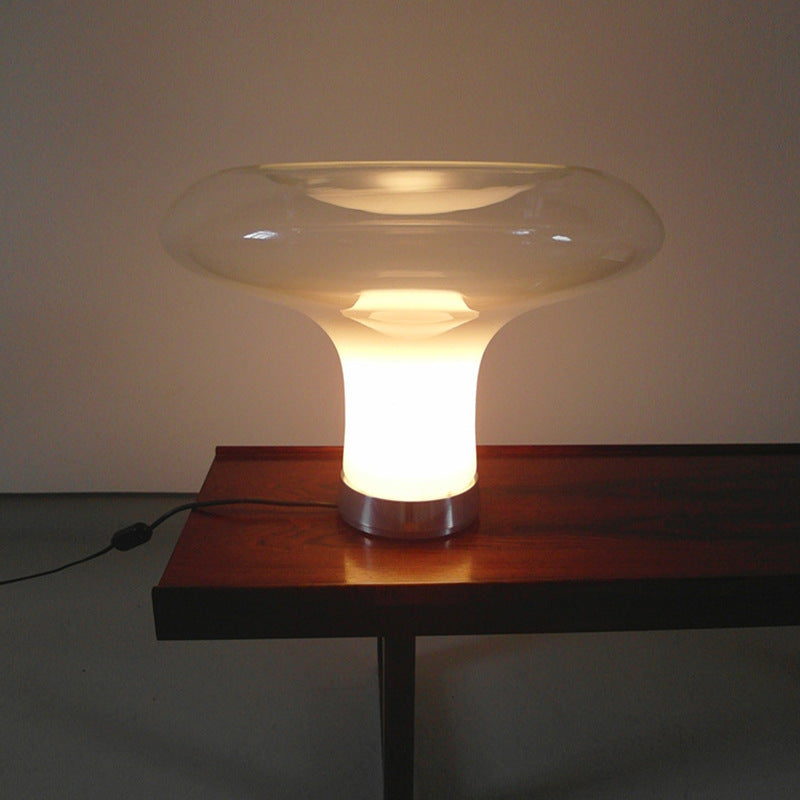 Italian Designer Glass Table Lamp – Luxury Bedside Light for Elegant Home Decor