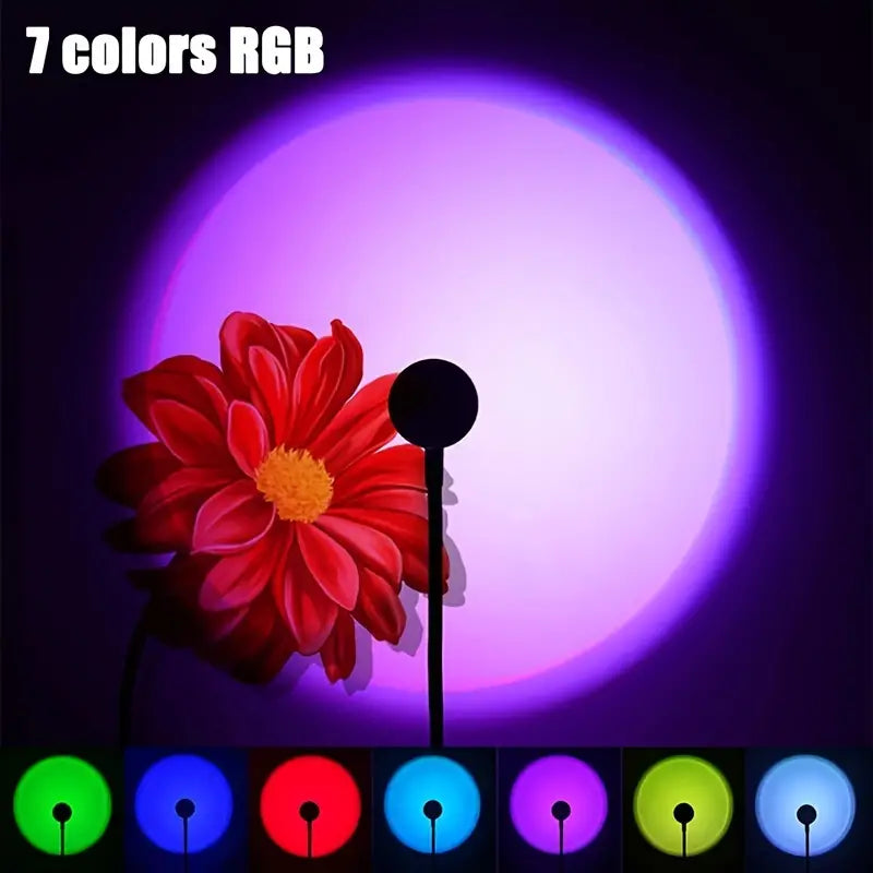 Lampada Solare a LED a 7 Colori a Efficienza Energetica
