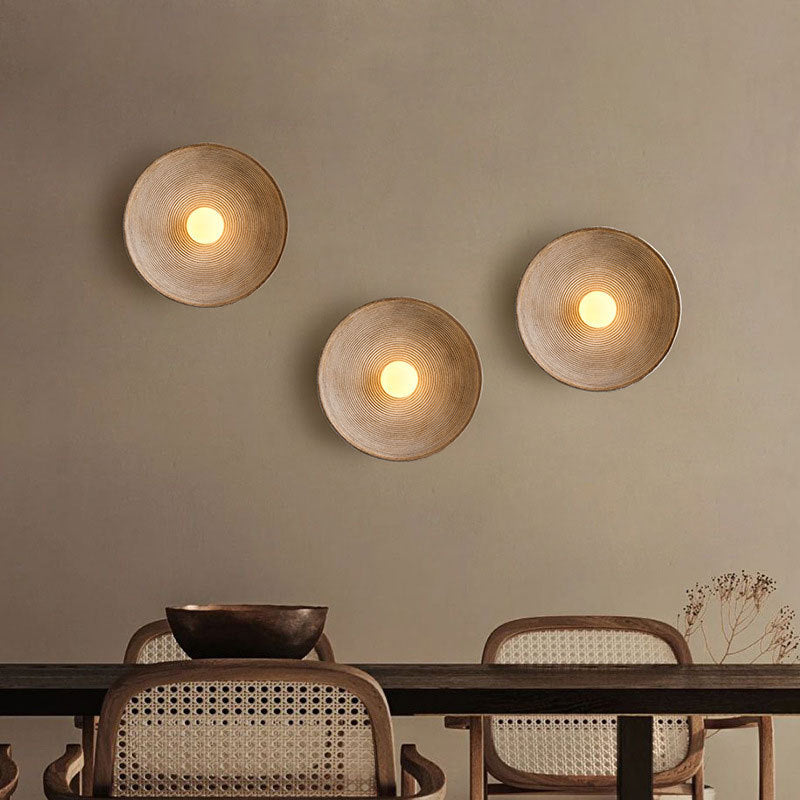 Vintage Japanese LED Wall Lamp – Retro Asian-Style Sconce for Bedroom & Living Room