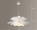 Lampada a sospensione floreale nordica moderna – Lampadario LED floreale per sala da pranzo e ristorante