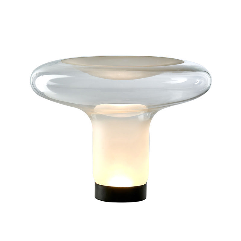 Italian Designer Glass Table Lamp – Luxury Bedside Light for Elegant Home Decor