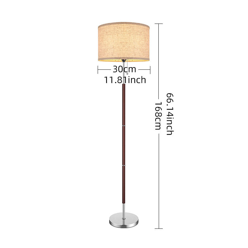 Minimalist American Floor Lamp with Pull Chain – Standing Light for Living Room & Bedroom