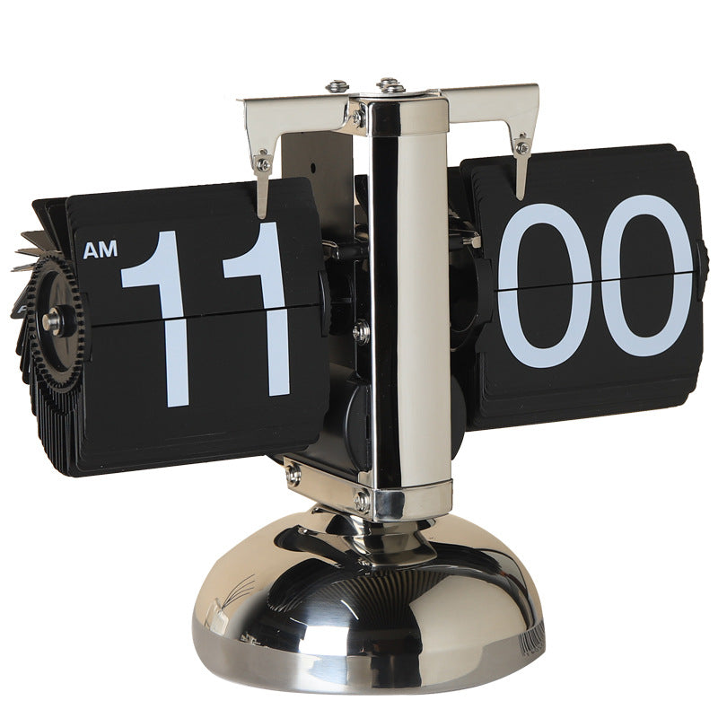 Orologio a Scatto Automatico Minimalista con Pagine – Orologio Moderno da Scrivania e da Parete per Arredamento Domestico