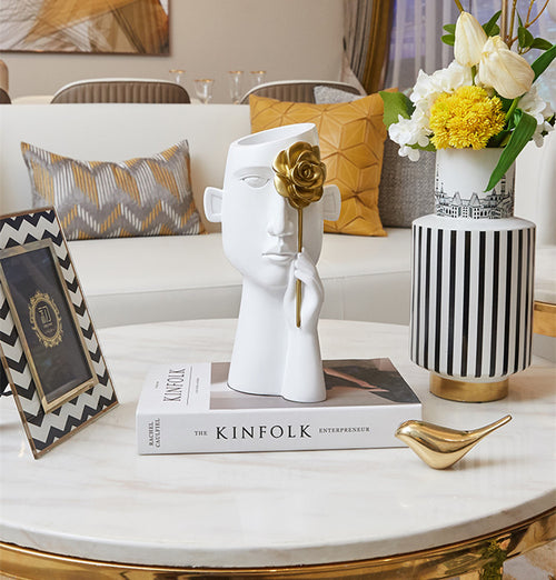 Vase moderne créatif – Décoration sculpturale pour salon