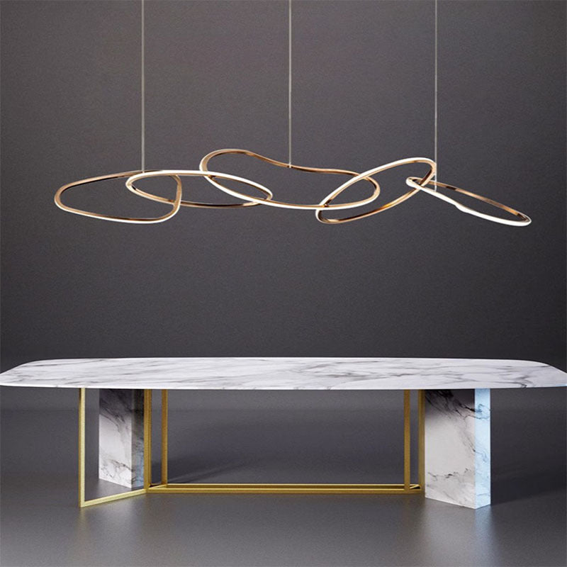 Minimalist Stainless Steel Pendant Light – Modern Hanging Lamp for Dining Room & Kitchen