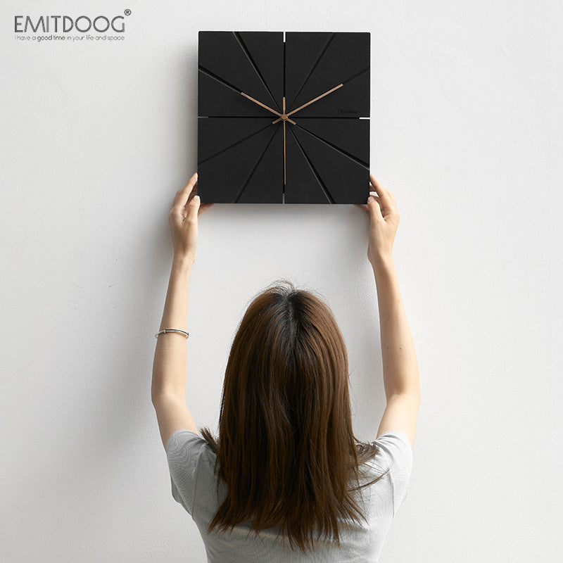 Modern Minimalist American Wall Clock for Home Decor